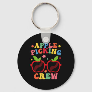 Apfel Pflück Crew 2025 Herbst Obstgarten Ernte Spa Schlüsselanhänger