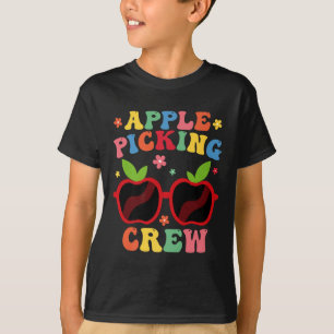 Apfel Pflück Crew 2025 Herbst Obstgarten Ernte Spa T-Shirt