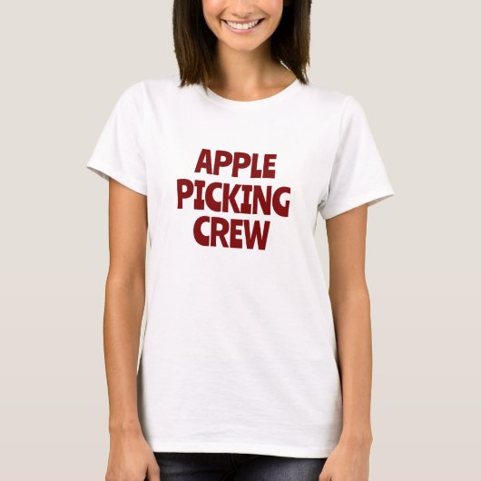 Apfel Pflück Crew T-Shirt (Vorderseite)