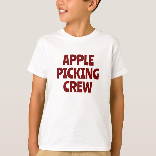 Apfel Pflück Crew T-Shirt (Vorderseite)