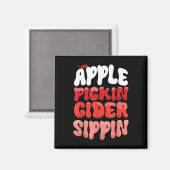 Apfel Pflücken Cider Schlürfen Apfel Pflücker Apfe Magnet (Vorderseite/Rückseite)