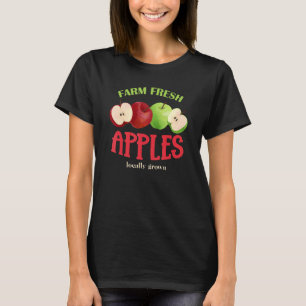 Apfel Pflückfarm Frische Äpfel Bauer Obst Pflücker T-Shirt