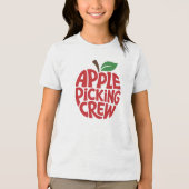 Apfel Pflückmannschaft Tri-Blend Shirt (Vorderseite)