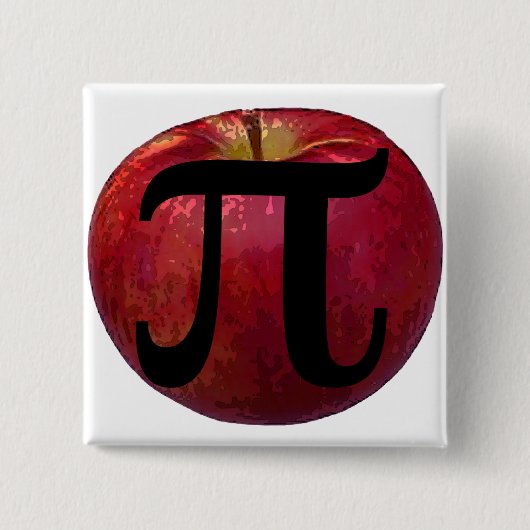 Apfel Pi Button (Vorderseite)