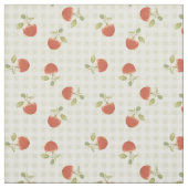 Apfel-Picknick-Gingham-Herbst-Druck Stoff (Muster)