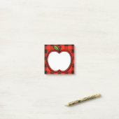 Apfel Post-it Klebezettel (Auf Schreibtisch)