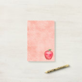 Apfel Post-it Klebezettel (Auf Schreibtisch)
