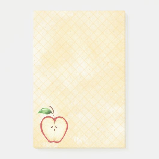 Apfel Post-it Klebezettel (Vorderseite)