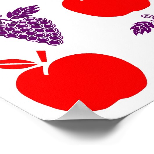 Äpfel Poster (Ecke)