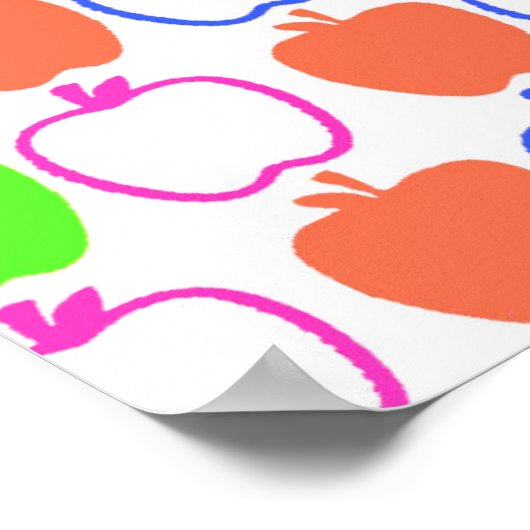 Äpfel Poster (Ecke)