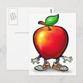 Apfel Postkarte (Vorne/Hinten)