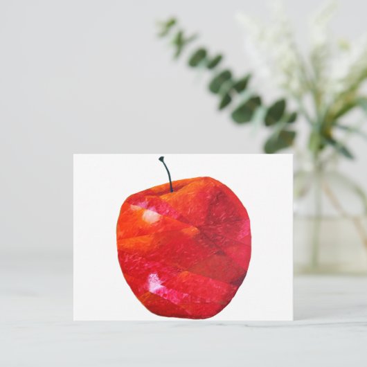 Apfel Postkarte (Stehend Vorderseite)