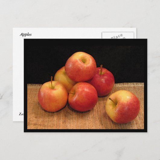 Äpfel Postkarte (Vorne/Hinten)