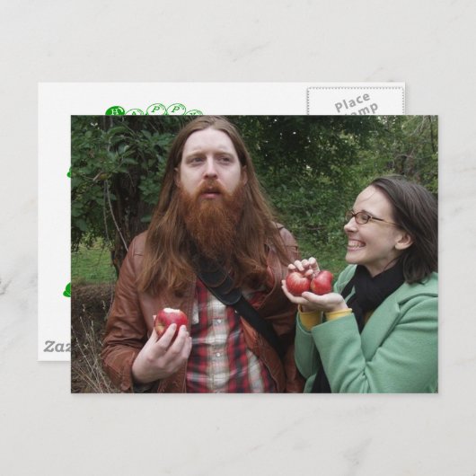 Äpfel Postkarte (Vorne/Hinten)