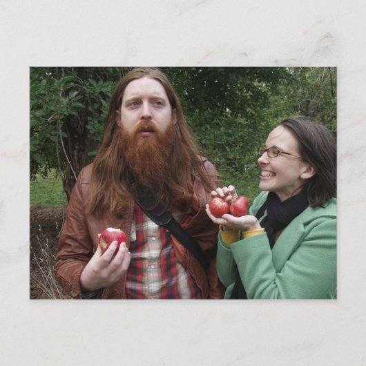 Äpfel Postkarte (Vorderseite)