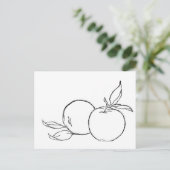 Äpfel Postkarte (Stehend Vorderseite)