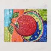 Apfel Postkarte (Vorderseite)