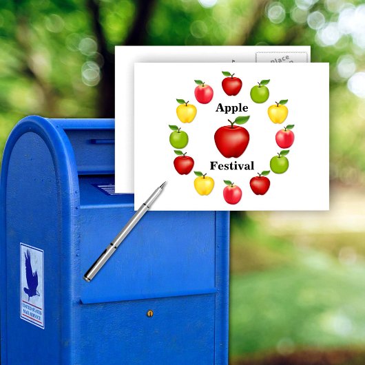 Äpfel Postkarte