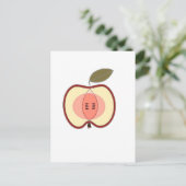 apfel postkarte (Stehend Vorderseite)