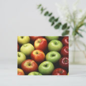 Äpfel Postkarte (Stehend Vorderseite)