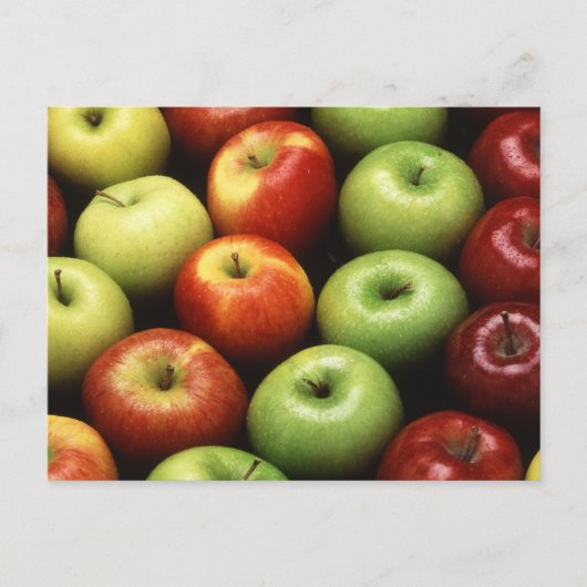 Äpfel Postkarte (Vorderseite)