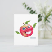 Apfel Postkarte (Stehend Vorderseite)