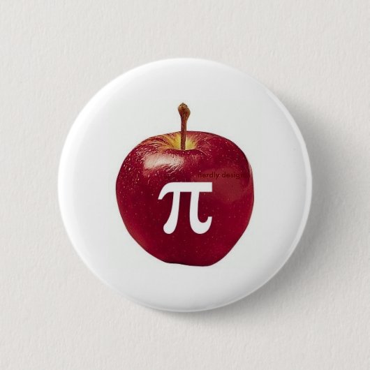 Apfel-PU-Knopf Button (Vorderseite)