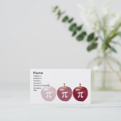 Apfel-PU-Visitenkarte Visitenkarte (Stehend Vorderseite)