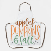ÄPFEL, PUMPKINS UND FALL SCHÜRZE (Vorderseite)