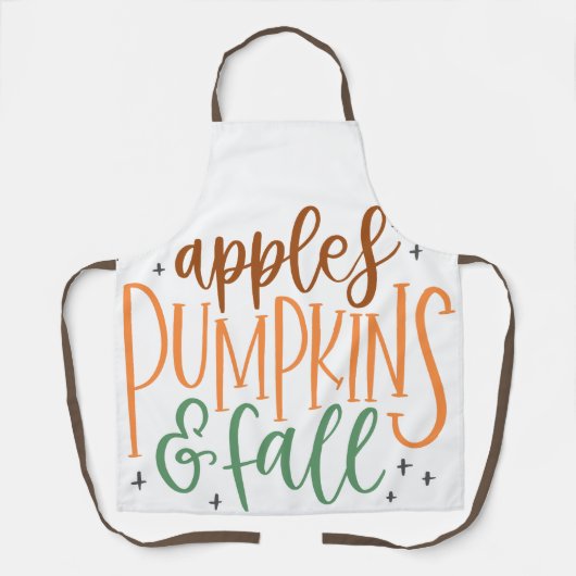 ÄPFEL, PUMPKINS UND FALL SCHÜRZE (Vorderseite)