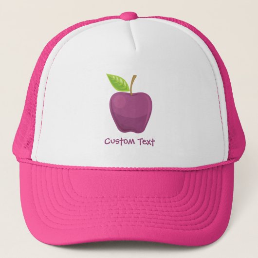 Apfel Purpur Truckerkappe (Vorderseite)