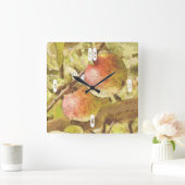 ÄPFEL QUADRATISCHE WANDUHR (Zuhause)