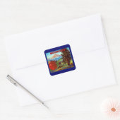 Äpfel Quadratischer Aufkleber (Umschlag)