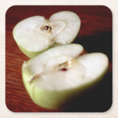 Apfel Rechteckiger Pappuntersetzer (Vorderseite)