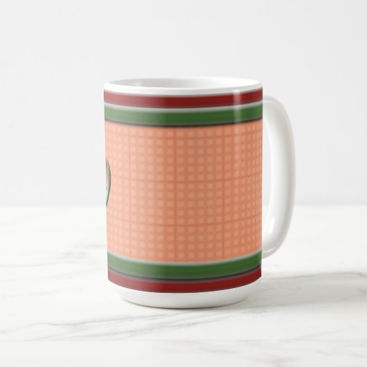 Äpfel Rot-Grün-Tasse Kaffeetasse (VorderseiteRechts)