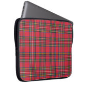 Apfel Rot Kariert Laptopschutzhülle (Vorne Rechts)