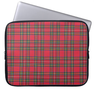 Apfel Rot Kariert  Laptopschutzhülle