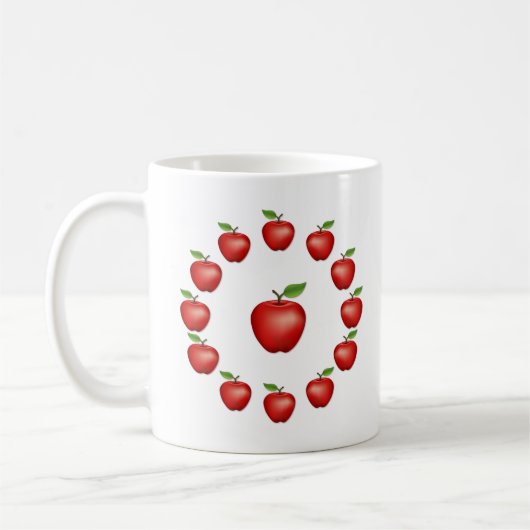 Apfel, rot köstlich kaffeetasse (Links)