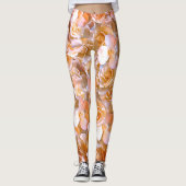 Apfel, rote Frucht mit google Augen - Comic Gesich Leggings (Vorderseite)