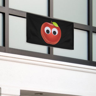 Apfel, rote Früchte mit google Augen - Personalisi Banner