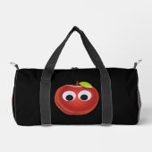Apfel, rote Früchte mit google Augen - Personalisi Duffle Bag (Vorderseite)
