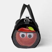 Apfel, rote Früchte mit google Augen - Personalisi Duffle Bag (Rechts)