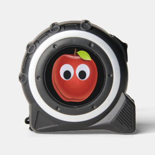 Apfel, rote Früchte mit google Augen - Personalisi Maßband