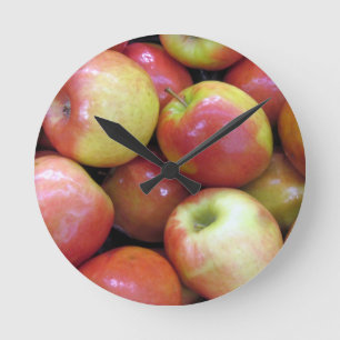 Äpfel Runde Wanduhr