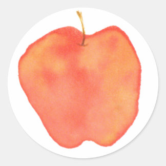Apfel Runder Aufkleber