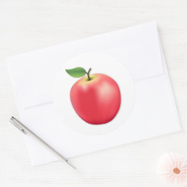 Apfel Runder Aufkleber