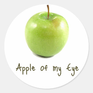 Apfel Runder Aufkleber