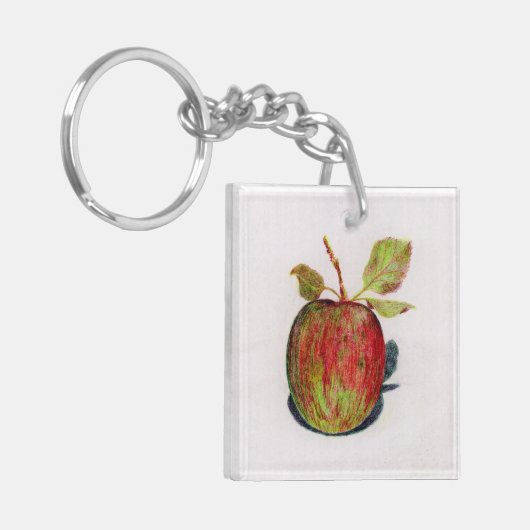 Apfel Schlüsselanhänger (Vorderseite links)