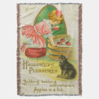 Äpfel schnappen Vintage-Halloween-Karte, 1911 Decke