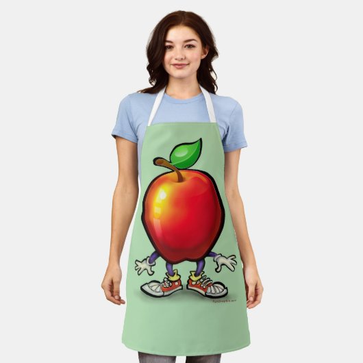 Apfel Schürze (Getragen)